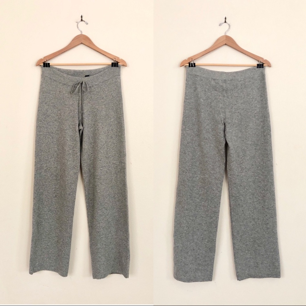 {Club Monaco} 100% Cashmere Wide Leg Lounge Pants - Picture 6 of 6